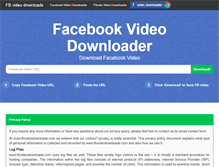 Tablet Screenshot of fbvideodownloads.com